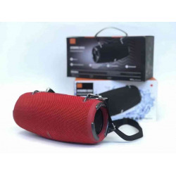 Xtreme3 Portable Bluetooth Speaker with Carrying Strap, SD Card Slot, USB, AUX, and FM Radio for All Bluetooth Devices (Red)