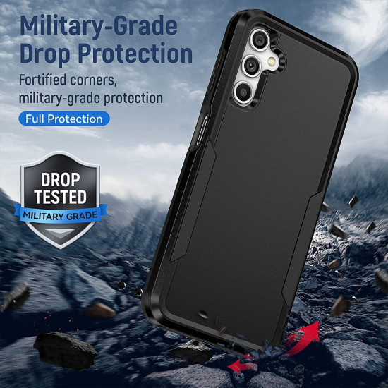 Heavy Duty Strong Armor Hybrid Trailblazer Case Cover for Samsung Galaxy A14 5G (Red)