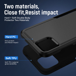 Heavy Duty Strong Armor Hybrid Trailblazer Case Cover for Samsung Galaxy A22 5G (Black) Heavy Duty Strong Armor Hybrid Trailblazer Case Cover for Samsung Galaxy A22 5G (Black)