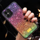 Glitter Luxury Sparkle Rainbow Crystal Bling Diamond Case for Apple iPhone 12 / 12 Pro 6.1 (Red Mix)
