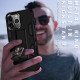 Military Grade Armor Protection Stand Magnetic Feature Case for Apple iPhone 13 Pro Max (6.7) (Black)