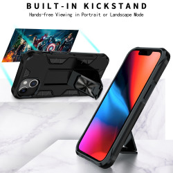 Military Grade Armor Protection Stand Magnetic Feature Case for Apple iPhone 13 (6.1) (Black) Military Grade Armor Protection Stand Magnetic Feature Case for Apple iPhone 13 (6.1) (Black)