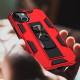 Military Grade Armor Protection Stand Magnetic Feature Case for Apple iPhone 13 (6.1) (Red)