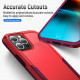 Heavy Duty Strong Armor Hybrid Trailblazer Case Cover for Apple iPhone 13 Pro (6.1) (Red)