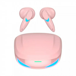 TWS Ultra Clear 3D Sound Gaming Bluetooth Wireless Headphone Earbuds G10 - Universal Compatibility, Built-in Mic, HiFi Sound (Pink)