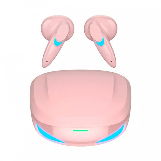 TWS Ultra Clear 3D Sound Gaming Bluetooth Wireless Headphone Earbuds G10 - Universal Compatibility, Built-in Mic, HiFi Sound (Pink)