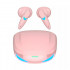 TWS Ultra Clear 3D Sound Gaming Bluetooth Wireless Headphone Earbuds G10 - Universal Compatibility, Built-in Mic, HiFi Sound (Pink)