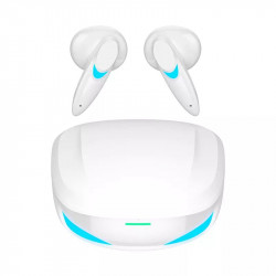 TWS Ultra Clear 3D Sound Gaming Bluetooth Wireless Headphone Earbuds G10 - Universal Compatibility, Built-in Mic, HiFi Sound (White)