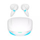 TWS Ultra Clear 3D Sound Gaming Bluetooth Wireless Headphone Earbuds G10 - Universal Compatibility, Built-in Mic, HiFi Sound (White)