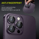 Premium Guard Titanium Alloy HD Tempered Glass Camera Lens Protector for Apple iPhone 14, iPhone 14 Plus (Blue)