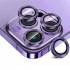 Premium Guard Titanium Alloy HD Tempered Glass Camera Lens Protector for Apple iPhone 14, iPhone 14 Plus (Purple)