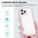 Strong Crystal Clear Slim Hard Bumper Protective Case for Apple iPhone 13 [6.1] (Purple)