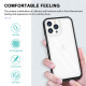 Strong Crystal Clear Slim Hard Bumper Protective Case for Apple iPhone 13 [6.1] (Black)