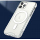 Pro MagSafe Magnetic Transparent Clear Edge Bumper Armor Case for Apple iPhone 13 [6.1] (Clear)