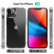 Crystal Clear Transparent Chrome Button Shockproof Bumper Protection Case for Apple iPhone 13 [6.1] (Clear)