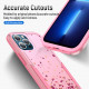 Design Fashion Heavy Duty Strong Armor Hybrid Picture Printed Case Cover for Apple iPhone 13 [6.1] (Pink Heart)