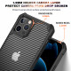 Super Armor Translucent Carbon Fiber Design Hybrid Case for Apple iPhone 13 [6.1] (Red)