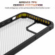 Super Armor Translucent Carbon Fiber Design Hybrid Case for Apple iPhone 13 Pro Max (Red)