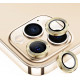 Premium Guard Titanium Alloy HD Tempered Glass Camera Lens Protector for Apple iPhone 13 Pro, iPhone 13 Pro Max (Gold)