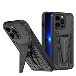 Military Grade Armor Protection Shockproof Hard Kickstand Case for Apple iPhone 13 Pro (Black)