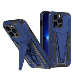 Military Grade Armor Protection Shockproof Hard Kickstand Case for Apple iPhone 13 Pro (Navy Blue)