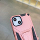 Military Grade Armor Protection Shockproof Hard Kickstand Case for Apple iPhone 13 [6.1] (Rose Gold)