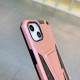 Military Grade Armor Protection Shockproof Hard Kickstand Case for Apple iPhone 13 [6.1] (Rose Gold)