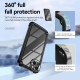 Strong Clear Armor Plate Slim Edge Bumper Protective Case for Apple iPhone 14 [6.1] (Black)