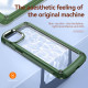 Strong Clear Armor Plate Slim Edge Bumper Protective Case for Apple iPhone 14 Plus [6.7] (Green)