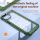 Strong Clear Armor Plate Slim Edge Bumper Protective Case for Apple iPhone 14 [6.1] (Green)