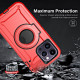 Premium Shockproof Heavy Duty Armor Magnetic MagSafe Case With Rugged Stand for Apple iPhone 14 [6.1] (Red)