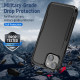 Heavy Duty Strong Armor Hybrid Trailblazer Case Cover for Apple iPhone 14 Plus [6.7] (Black)