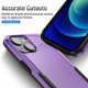 Heavy Duty Strong Armor Hybrid Trailblazer Case Cover for Apple iPhone 14 Plus [6.7] (Purple)