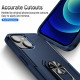 Heavy Duty Strong Armor Ring Stand Grip Hybrid Trailblazer Case Cover for Apple iPhone 14 [6.1] (Navy Blue)