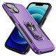 Heavy Duty Strong Armor Ring Stand Grip Hybrid Trailblazer Case Cover for Apple iPhone 14 [6.1] (Purple)