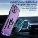 Heavy Duty Strong Armor Ring Stand Grip Hybrid Trailblazer Case Cover for Apple iPhone 14 [6.1] (Purple)