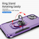 Heavy Duty Strong Armor Ring Stand Grip Hybrid Trailblazer Case Cover for Apple iPhone 14 Plus [6.7] (Purple)