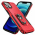 Heavy Duty Strong Armor Ring Stand Grip Hybrid Trailblazer Case Cover for Apple iPhone 14 [6.1] (Red)