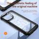 Strong Clear Armor Plate Slim Edge Bumper Protective Case for Apple iPhone 14 Pro [6.1] (Black)