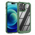 Strong Clear Armor Plate Slim Edge Bumper Protective Case for Apple iPhone 14 Pro [6.1] (Green)
