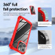 Strong Clear Armor Plate Slim Edge Bumper Protective Case for Apple iPhone 14 Pro Max [6.7] (Red)