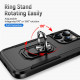 Heavy Duty Strong Armor Ring Stand Grip Hybrid Trailblazer Case Cover for Apple iPhone 14 Pro [6.1] (Black)