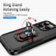 Heavy Duty Strong Armor Ring Stand Grip Hybrid Trailblazer Case Cover for Apple iPhone 14 Pro Max [6.7] (Black)