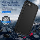 Heavy Duty Strong Armor Hybrid Trailblazer Case Cover for Apple iPhone 8 Plus / 7 Plus (Black)