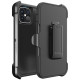 Premium Armor Heavy Duty Case with Clip for Apple iPhone 14 Pro Max 6.7 (Black/Black)