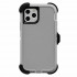 Premium Armor Heavy Duty Case with Clip for Apple iPhone 14 Pro 6.1 (Gray/White)