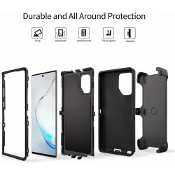 Premium Armor Heavy Duty Case with Clip for Galaxy Note 10+ (Plus) (AquaBlue Blue) Premium Armor Heavy Duty Case with Clip for Galaxy Note 10+ (Plus) (AquaBlue Blue)