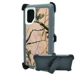 Premium Camo Heavy Duty Case with Clip for Galaxy Note 10+ (Plus) (Tree Pink)