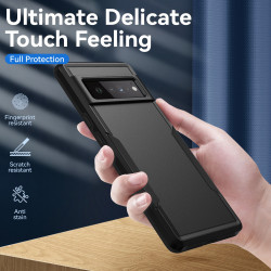 Heavy Duty Strong Armor Hybrid Trailblazer Case Cover for Google Pixel 6 Pro (Black) Heavy Duty Strong Armor Hybrid Trailblazer Case Cover for Google Pixel 6 Pro (Black)