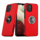 Dual Layer Armor Hybrid Stand Ring Case for Samsung Galaxy A03 (Red)